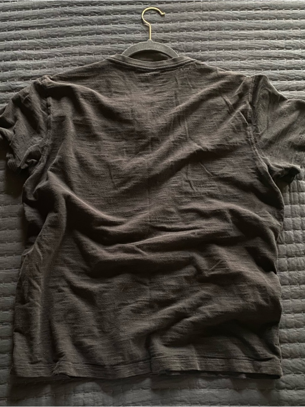 American Eagle Outfitters Men’s Short Sleeve Henley - Black - Picture 4 of 4